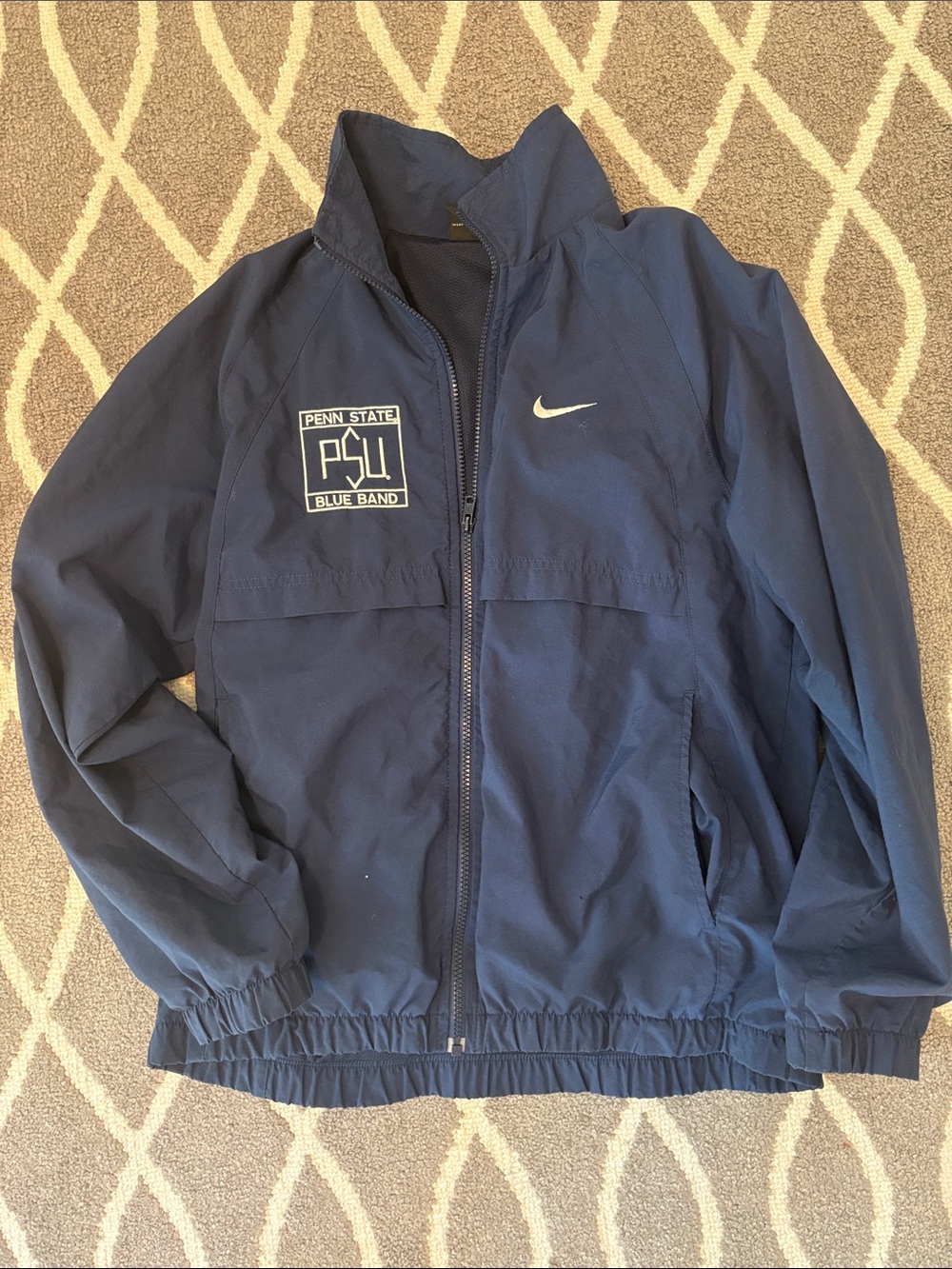 Nike Navy Penn State Blue Band Full-Zip Windbreaker vintage